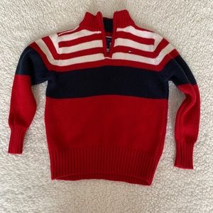 Tommy Hilfiger toddler half zip pullover sweater